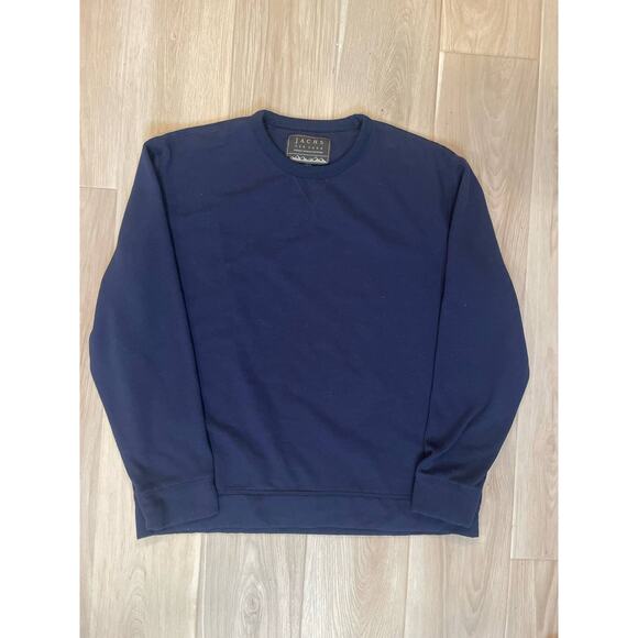 Jachs Other - Jachs New York Navy Polyester/Viscose Blend Crew Sweatshirt, XL